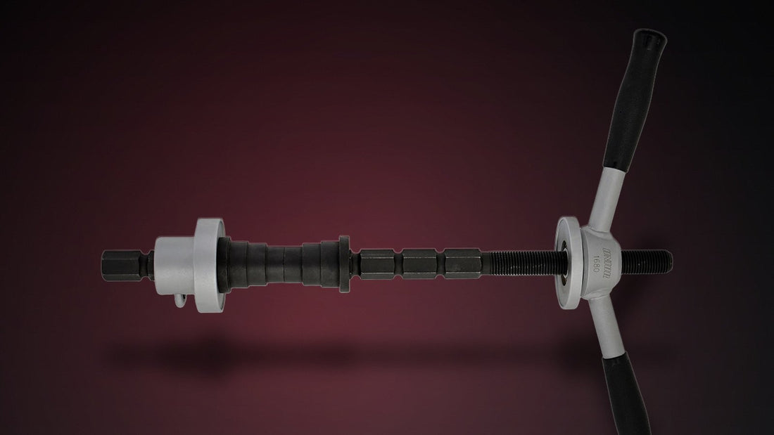 The Unior 1680/4 headset bearing cup press tool
