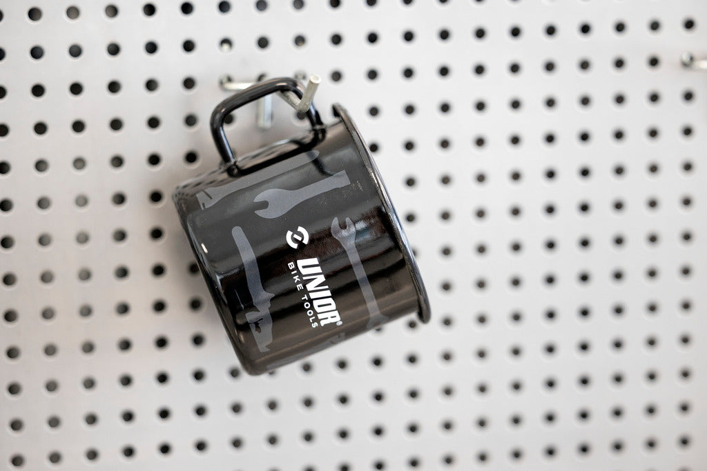 Unior Bike Tools Enameled Coffee Mug