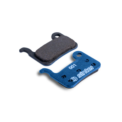 Sinter 001 Blue disc brake pads, organic compound pair on steel backing plate for Shimano A/M-type calipers