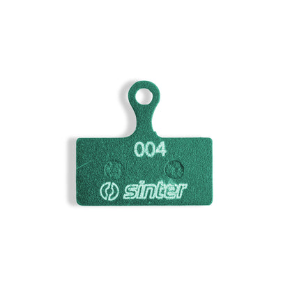 Sinter Green s004 organic disc brake pad with mounting tab, for Shimano XTR, XT and SLX G/L Type calipers