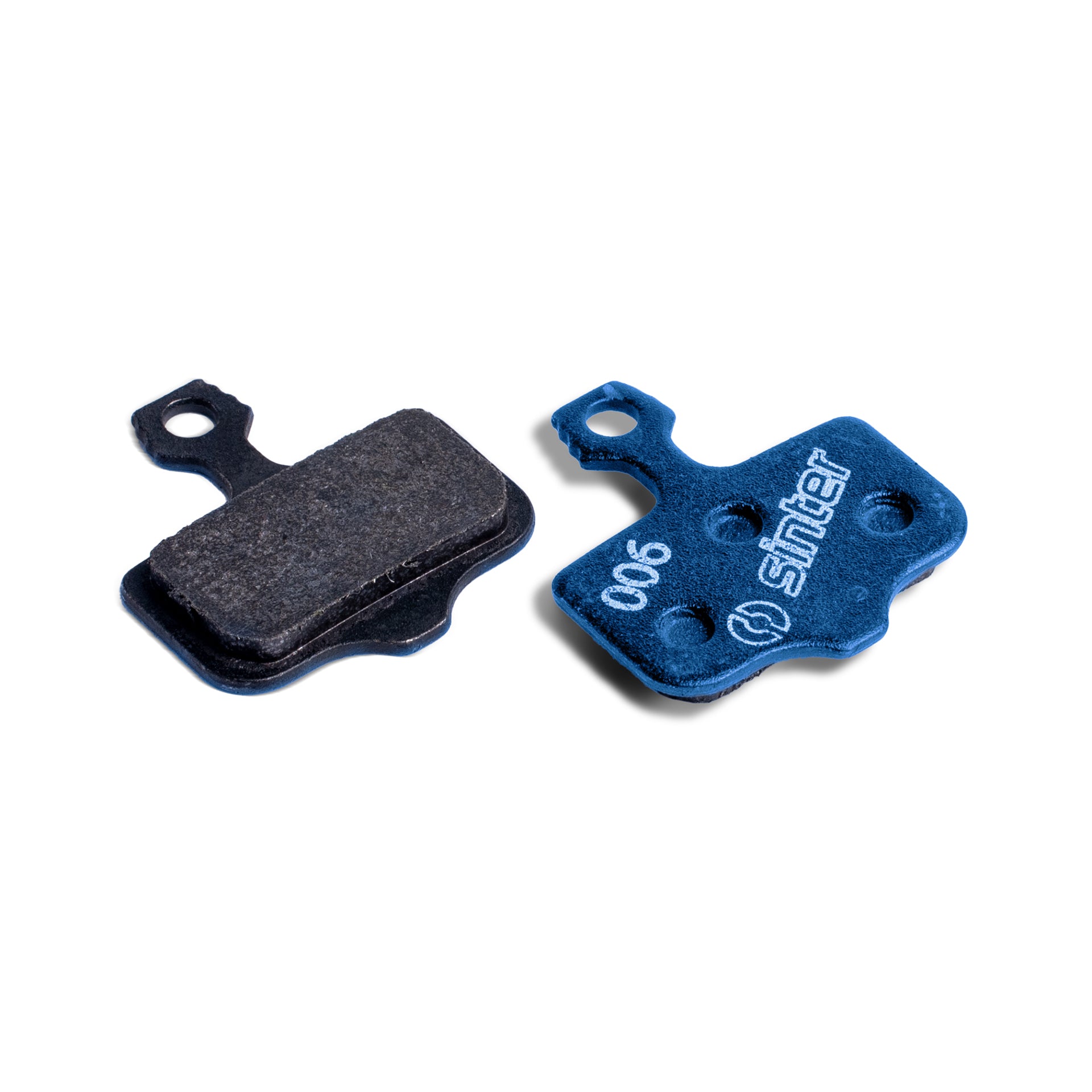 Sinter 006 Blue disc brake pads, organic compound pair on steel backing plate for Avid and SRAM hydraulic calipers