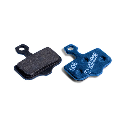 Sinter 006 Blue disc brake pads, organic compound pair on steel backing plate for Avid and SRAM hydraulic calipers