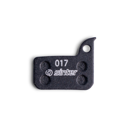 Sinter Black 017 SRAM-fit disc brake pad, organic compound front face with model 017 stamp