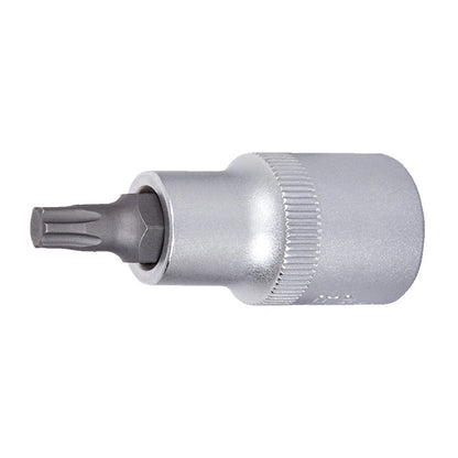 Unior 1/2-inch drive socket with TX Plus profile 192/2TXP, chrome bit socket for high-torque Torx fasteners