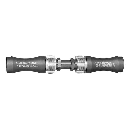 Unior Set of Adapters and Taps BSA 1697, paired thread-chasing taps stamped 1 3/8"x24tpi for bottom bracket shell re-cutting