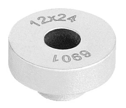 Unior 1721.1 Bearing Press Drift stamped 6901 12x24, small machined drift with stepped pilot for 12 x 24 mm cartridge bearings