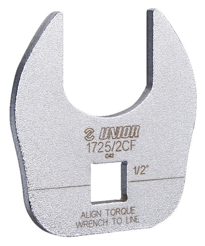 Unior Crowfoot Open-End Wrench 1725/2CF, 1/2-inch square drive torque-wrench adapter for bicycle fittings