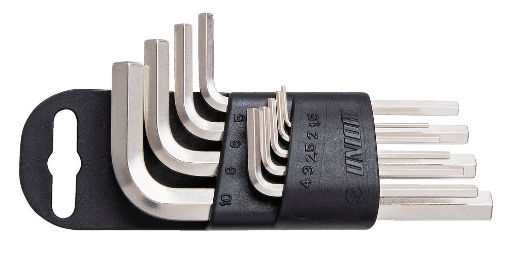 Set of hexagon wrenches on plastic clip - 220/3PH-US