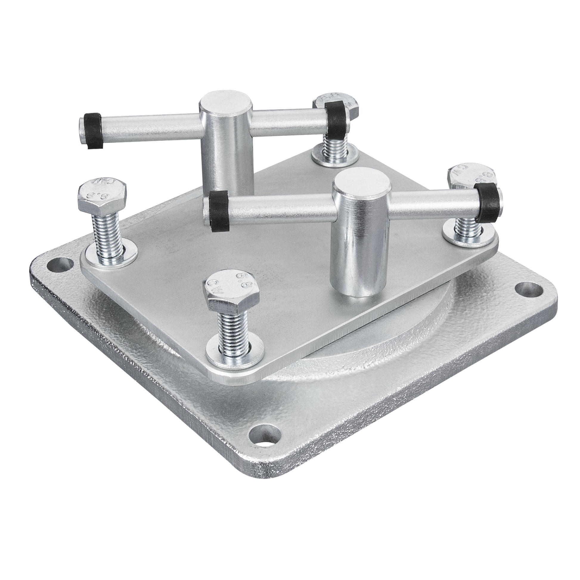 Unior swivel base accessory for 721/6 and 721Q/6 bench vice, mounted steel plate with bolted pivot rollers