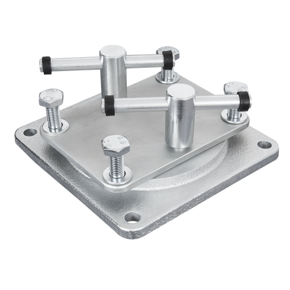 Unior swivel base accessory for 721/6 and 721Q/6 bench vice, mounted steel plate with bolted pivot rollers