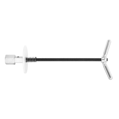 Unior Bottom Bracket Socket Retaining Tool, threaded rod with wing-nut handle and spring-loaded centering disc for BB sockets
