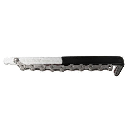 Unior Sprocket Wear Indicator 1658/2P, articulated tool with chain segment for checking cassette and chainring tooth wear