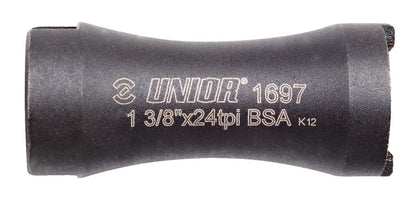 Unior 1697.2/4 adapter for BSA tap engraved 1 3/8 x 24tpi BSA, mates tap to the 1695/4BI magnetic handle, two included in set 1697.3