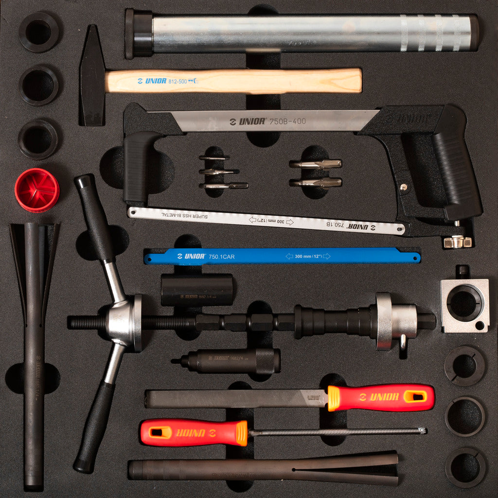 Set of tools in tray 2 for 2600C - Frame and fork tools