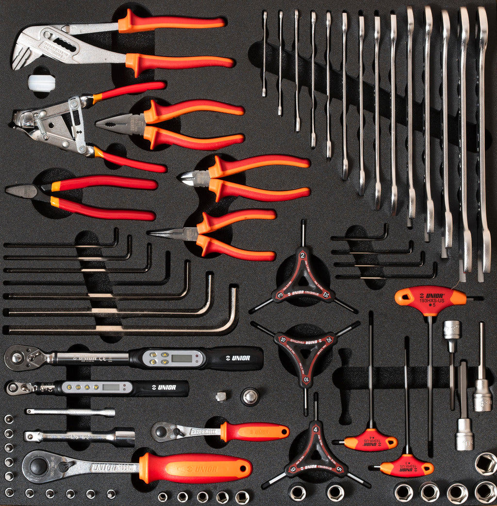 Set of tools in tray 4 for 2600A and 2600C - Torque tools and pliers - SET4-2600AC NEW