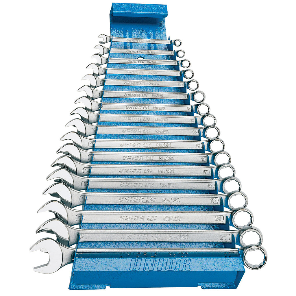 Long 17-piece Combination Wrench Set - 120/1MS