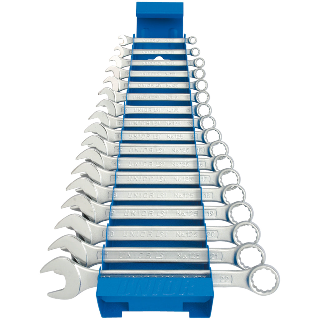 Short 17-piece Combination Wrench Set - 125/1MS