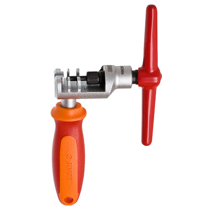 Unior 1647/2ABI-US Professional Chain Tool, red and orange T-bar with replaceable pin for workshop chain breaks