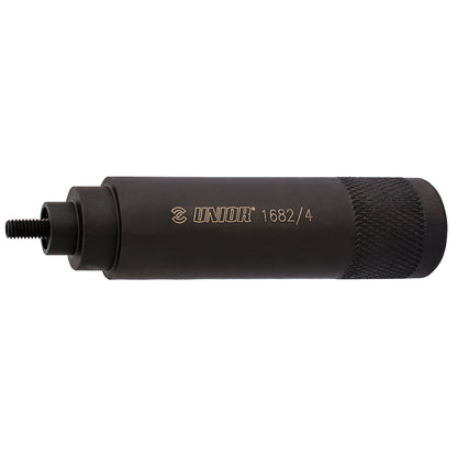 Unior Star Nut Setter 1682/4, knurled black handle with threaded tip for driving star nuts into bicycle steerer tubes