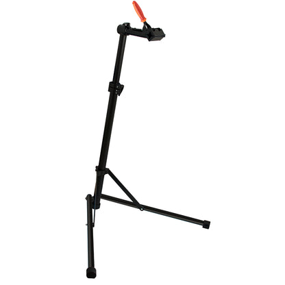 Unior BikeGator Repair Stand 1693A0-US folding tripod with auto-adjustable clamp head and orange handle