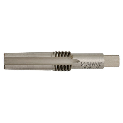 Unior Right Pedal Reaming Tap 1695.1AR, steel cutting tap with fluted threads and square drive for 9/16 inch crank arms