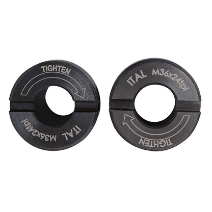 Unior bottom bracket facing guide insert pair stamped ITAL M36x24tpi for Italian-threaded bottom bracket shells