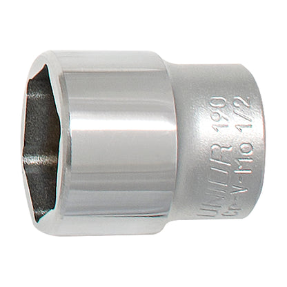 Unior flat socket 1783/1 6P for suspension forks, 1/2-inch six-point chrome-vanadium socket