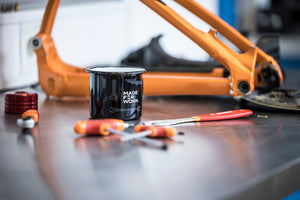 Unior Bike Tools Enameled Coffee Mug
