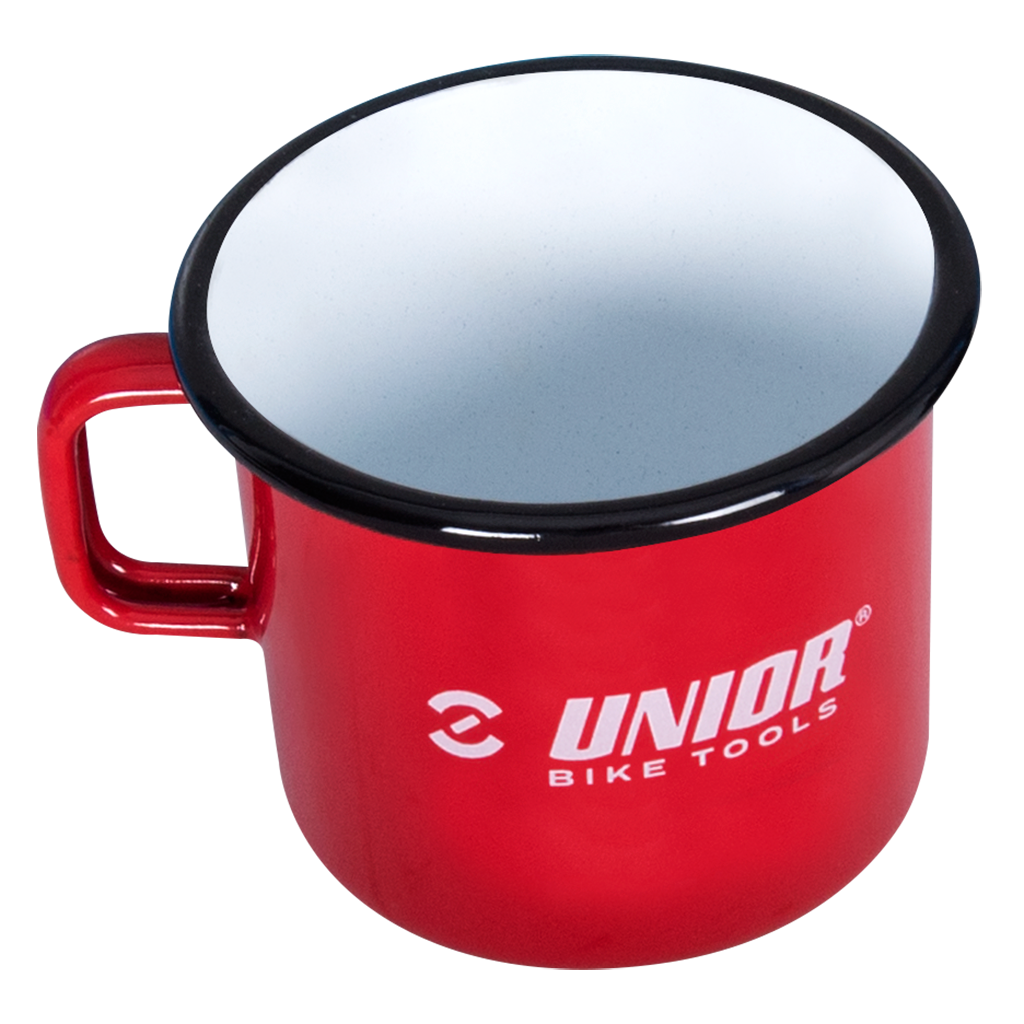 Unior Bike Tools Enameled Coffee Mug