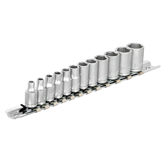 1/4" Socket Set on Rail - 188H6P12