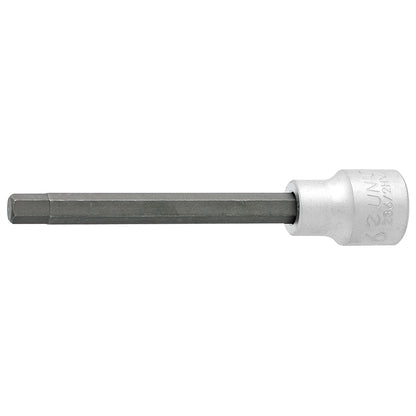 Unior 3/8-inch drive long hex bit socket 236/2HXL, extended 6 mm hex bit on chrome socket body