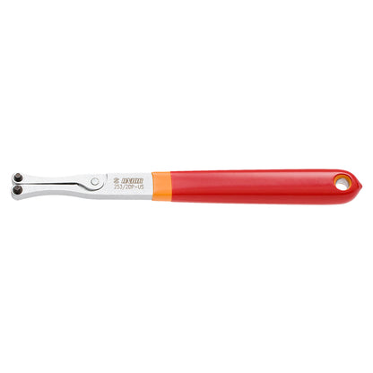 Unior 253/2DP-US adjustable pin spanner for bottom-bracket lockrings, two-pin chrome head