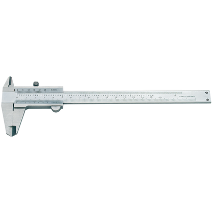 Unior Vernier Caliper 271, stainless 0-150 mm sliding caliper with metric and imperial scales for bicycle measurement