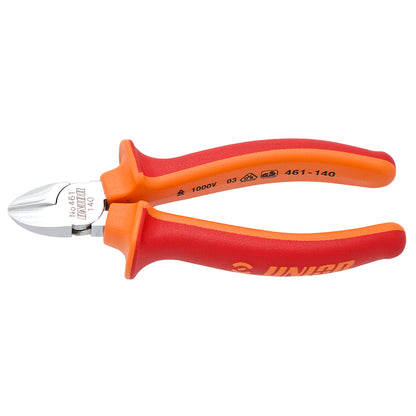 Unior 461/1VDEBI 140 mm diagonal side cutters, 1000 V VDE-insulated grips for cutting wire and zip-ties