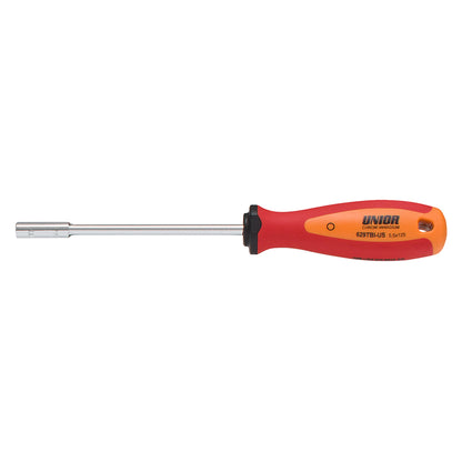 Unior 629TBI-US 5.5 mm 6-point socket wrench with chrome-vanadium shaft and three-component red TBI handle