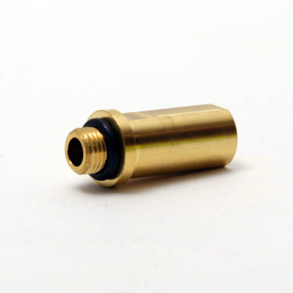 Bleedkit brass thread adapter fitting with black O-ring for Shimano disc brake caliper bleed port