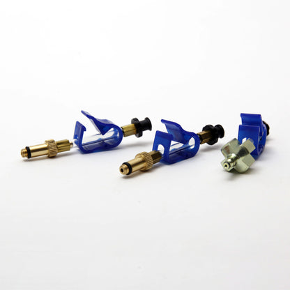 Bleedkit Type 1 and Type 2 green piston spacer blocks for two-piston and four-piston SRAM hydraulic brake bleeds